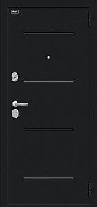 Товар Дверь Техно Букле черное/Snow Melinga BR4993